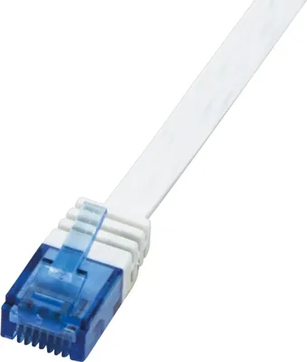 Immagine prodotto di Logilink Flachpatchkabel RJ45 U/UTP Cat6 10.00m weiß