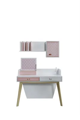 Produktbild von Komplett Kinderzimmer 6tlg. Kleiderschrank Bett Schreibtisch Kommode Wandregal