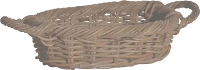 Produktbild von MiaMöbel Korb 33x10x19 cm Landhausstil Rattan Grau