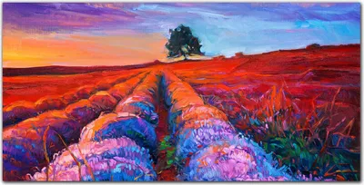 Produktbild von Coloray Bild aus Acryl 140 cm x 70 cm - Wohnzimmer Bild auf Acrylglas Wanddekoration Gehärtetes Acryl Dekoration Küche - Blumen Baum Himmel