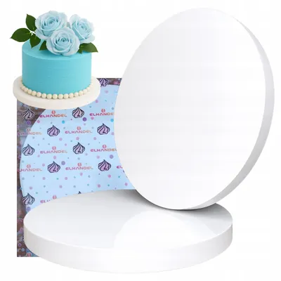 Produktbild von Elhandel Tortenunterlage Styrodur Rund 28 cm Weiß