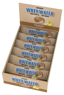 Produktbild von Weider Whey-Wafer - 12 Riegel a 35 g Chocolate