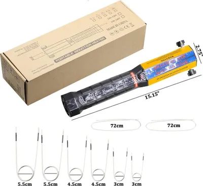 Immagine prodotto di Kit di riscaldamento a induzione - Riscaldatore magnetico da 1 kW - Riscaldamento senza fiamma - Dispositivo per allentare bulloni - 8 bobine - Adatto per dadi, ingranaggi e cuscinetti - Spina EU da 220V