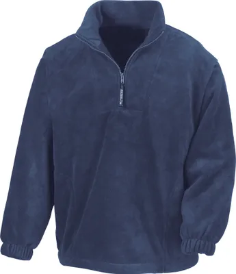 Image de Pull en polaire Result avec fermeture éclair BC920 (L) (Bleu marine)