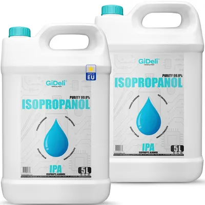 Produktbild von Isopropanol 10L 99,9% IPA Reinigungsalkohol Entfetter für Elektronik GiDeli