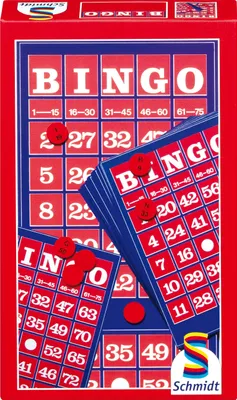 Produktbild von Schmidt Spiele - Bingo mit 10 Karten und 75 Chips, 2-6 Spieler