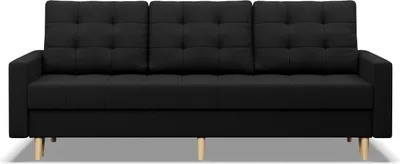 Produktbild von Sofa 3-Sitzer  mit Schlaffunktion, Schwarz