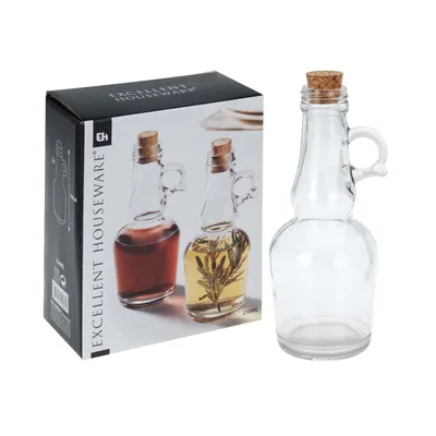 Obrázok produktu pre Sklenené fľaše so zátkou, sada 2ks,250ml