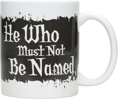 Imagen del producto de SD TOYS Harry Potter Taza Quien No Debe Ser Nombrado, Cerámica, Blanco y Negro, 10 x 13 x 12 cm