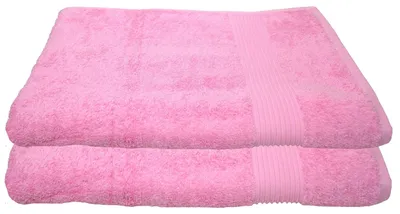 Produktbild von 2er Set Julie Julsen Duschtuch 70 cm x 140 cm 70x140,Babyrosa