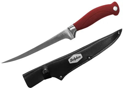 Produktbild von DELPHIN YAPAN, Klingenlänge: 32cm, rot-schwarz, Filetiermesser, 950139007