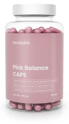 Produktbild von GymBeam - Pink Balance, 90 Kapseln