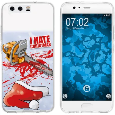Produktbild von PhoneNatic Case kompatibel mit Huawei P10 Plus Silikon-Hülle X Mas Weihnachten Hate X-Mas M8