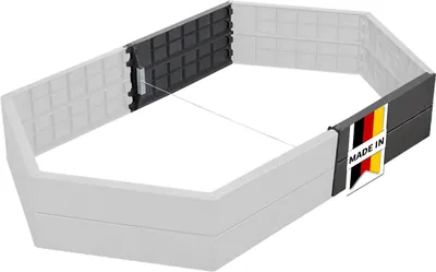 Produktbild von GARANTIA ERGO Hochbeet-Verlängerungsset Stone 2 Paneele inkl. Verbinder