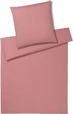 Produktbild von elegante Washed Baumwolle-Kissenbezug einzeln Crisp Farbe Blush Größe 70x90cm