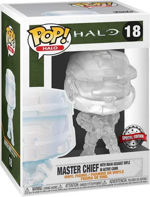 Produktbild von Halo - Master Chief with Ma 40 Assault Rifle in Active Camo 18 Special Edition - Funko Pop! - Vinyl Figur