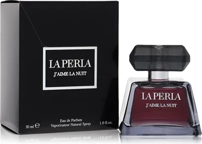 A product shot of a perfume bottle and its packaging.