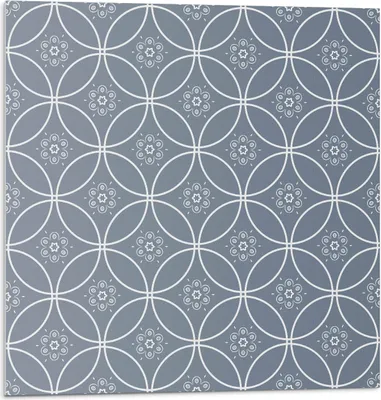 Produktbild von Nahtloses Muster Aus Floralen Ornamenten – Selbstklebende Fliesen – Wandverkleidung – Wandpaneel – PVC Fliesen – Vinylflisen – PCV Flisen – Selbstklebend – Wanddeko – 9 Stück 30 x 30 cm