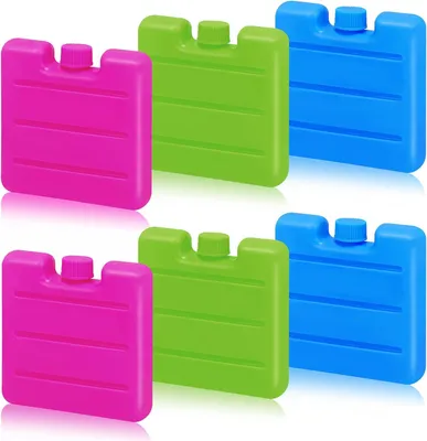 Produktbild von Kühltasche mit Kühlakkus 70 ml, Set von 6, wiederverwendbar, für Picknick