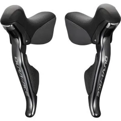 Image de Paire de manettes STI Shimano Dura-Ace 11 vitesses Di2 pour vélo de route, noir - précision de changement de vitesse maximale...