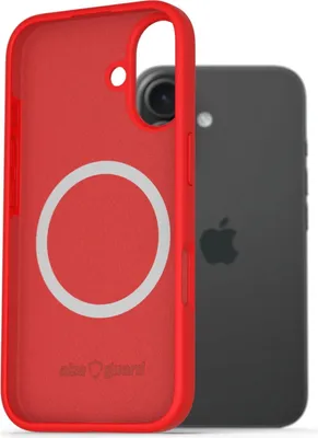 Zdjęcie produktu dla Silikonowe etui AlzaGuard kompatybilne z Magsafe dla iPhone 16 czerwony