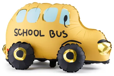 Produktbild von Folienballon Bus, stehend, mix, 66x36 cm