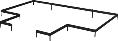 Produktbild von Fundament Juliana Orangerie 21,5 m² 583 x 296 cm schwarz