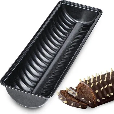 Productafbeelding van webake Amandelcakevorm antiaanbak ciabatta broodvorm koolstofstaal bakvorm 33 x 10 cm