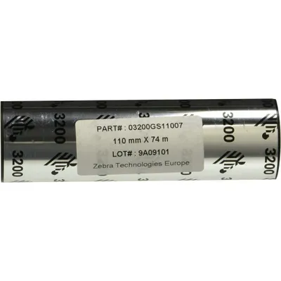 Image de ZEBRA 3200 noir Film d'impression thermique 12 rouleaux