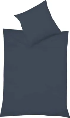 Produktbild von Provence Bettwäsche aus Baumwolle und Leinen Navy 200 x 220 cm