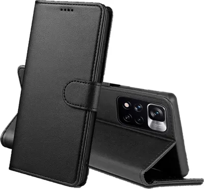 Immagine prodotto di Custodia per Xiaomi POCO M4 PRO 5G - Portafoglio nero con patta per carte magnetizzate Custodia per telefono cellulare Phonillico®