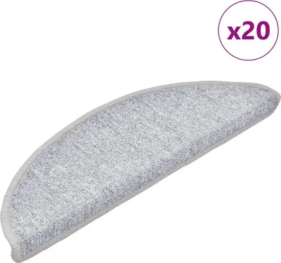 Produktbild von Stufenmatten 20 Stk. 56x17x3 cm Hellgrau Halbrund