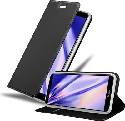 Produktbild von Cadorabo Handyhülle für Honor 7X Schutz Hülle in Schwarz Cover Etui Book Case Booklet