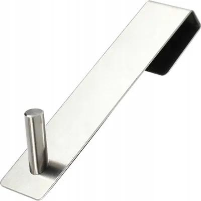 Image de KADAX Crochet de porte à suspendre, crochet de vestiaire, crochet de porte, cintre (argent - 1 pièce, à l'unité)