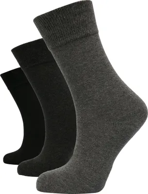 Produktbild von Camano Uni essential BW-Socks 3p black/sterling blue 43-46