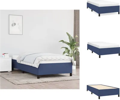 Productafbeelding van vidaXL Bedframe, blauw, 80x200 cm, met stoffen bekleding - Bedden & Bedframes
