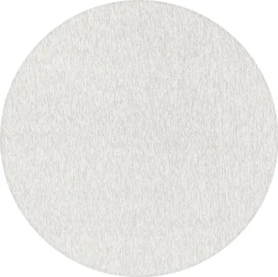 Image de Teppium Tapis Rond 200 cm Crème, Bouclé Uni à Poils Courts pour Salon ou Espace Ouvert, Moderne et Doux