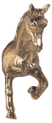 Image de Clayre & Eef Bouton de porte Licorne 3x9x8 cm Métal doré
