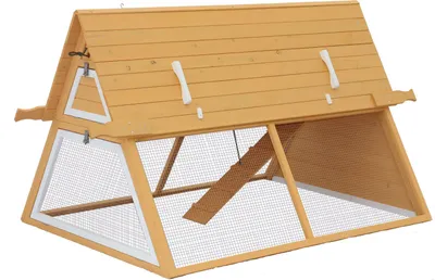 Produktbild von Dehner Lieblinge Hühnerstall Inga, mit Freilaufgehege, 108 x 192 x 125 cm, FSC®-es Tannenholz, Farbe natur