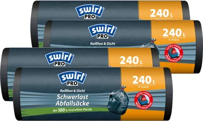 Produktbild von Swirl Schwerlast Säcke 240L 5 stk./ Rolle (4er Pack)