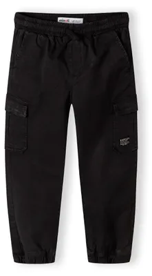 Minoti Cargohose Schwarz für Jungen, Vorderansicht