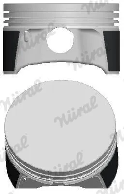 Produktbild von NÜRAL 87-141200-00 Kolben für OPEL Corsa C Schrägheck (X01) Meriva A (X03) Astra H Caravan (A04) Astra H Schrägheck (A04) Astra G CC (T98)