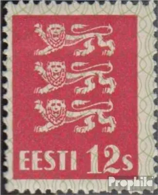 Produktbild von Briefmarken Estland 1928 Mi 80 mit Falz Wappenlöwen