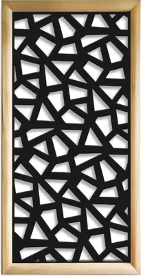 Produktbild von SEGMENTI - Moduli Decorativi in holz e PVC 73x148 cm schwarz