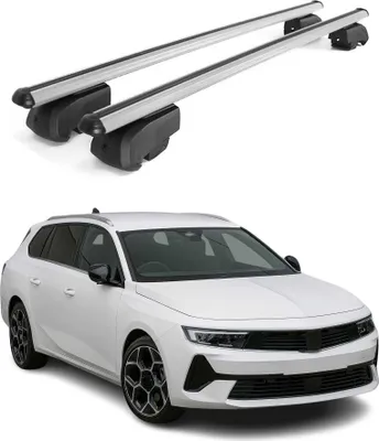 Produktbild von Dachträger Gepäckträger für Opel Astra L Sports Tourer 2021-2023 ABE Grau 2x