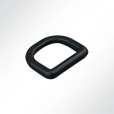 Produktbild von Lysel® Halbrundring Kunststoff, (BxL) 35x36mm in schwarz (50 Stück)