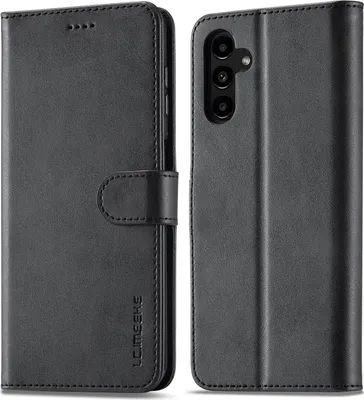 Produktbild von Hülle für Samsung Galaxy A55, Klapphüllen Brieftasche Leder Magnetverschluss Ständer Schutzhülle Schwarz