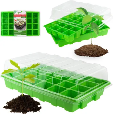 Obrázek produktu pro Eda8518 Mini Skleníkový Rozmnožovač Sazenic 24 Přihrádek