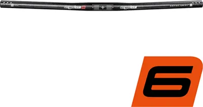 Produktbild von Ergotec Bügel FLAT BAR, 12°, Ø = 25,4mm, Aluminium, schwarz, SL 6