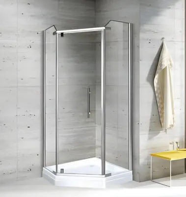 Produktbild von Dusche Eckdusche Duschtür Schiebetür Duschabteil Duschraum 100x100 cm